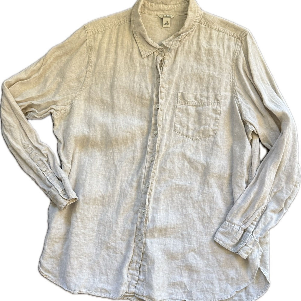 Casual Linen Button-Down Shirt